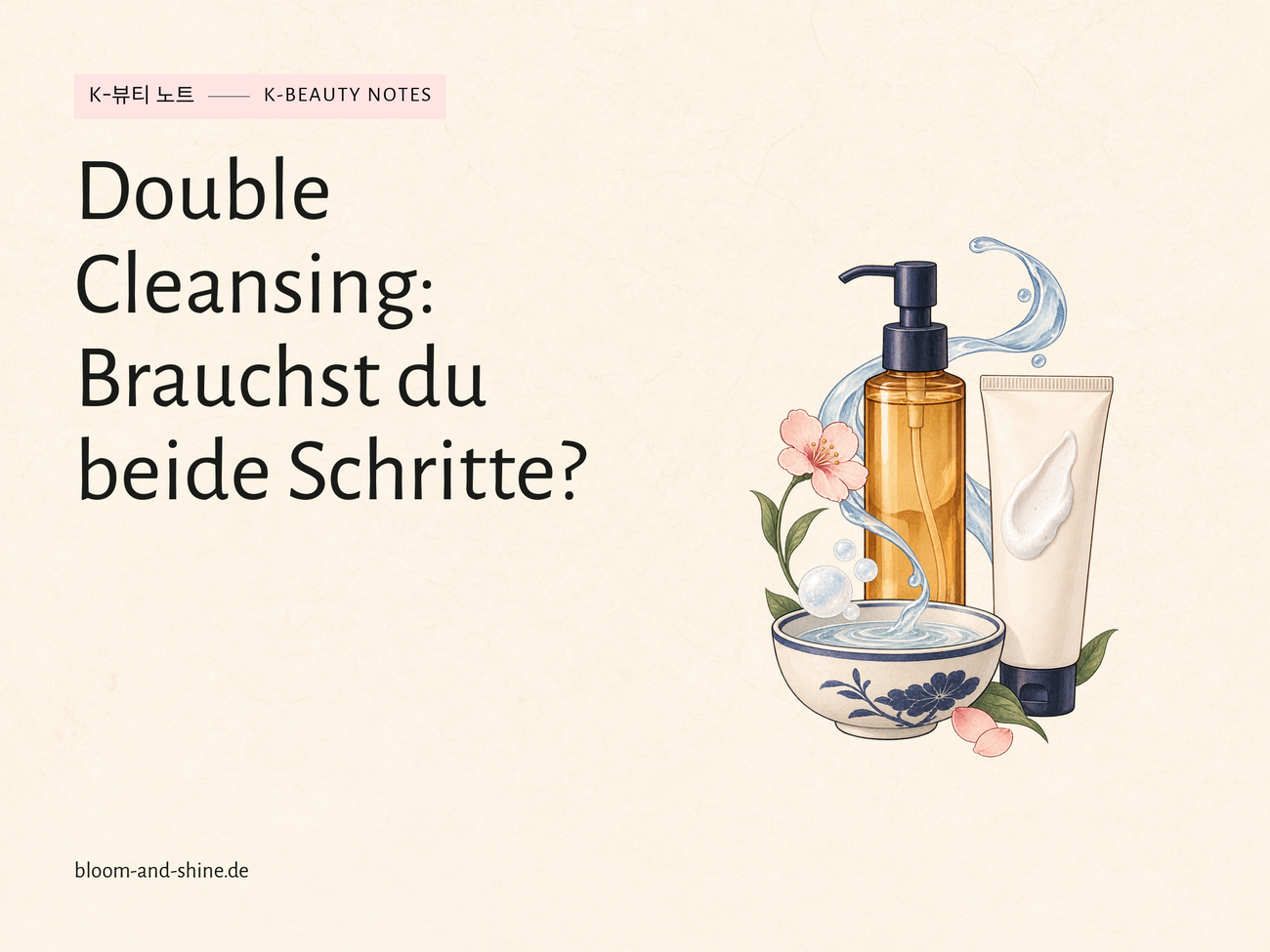 Double Cleansing: When cleansing oil and cleanser make sense together