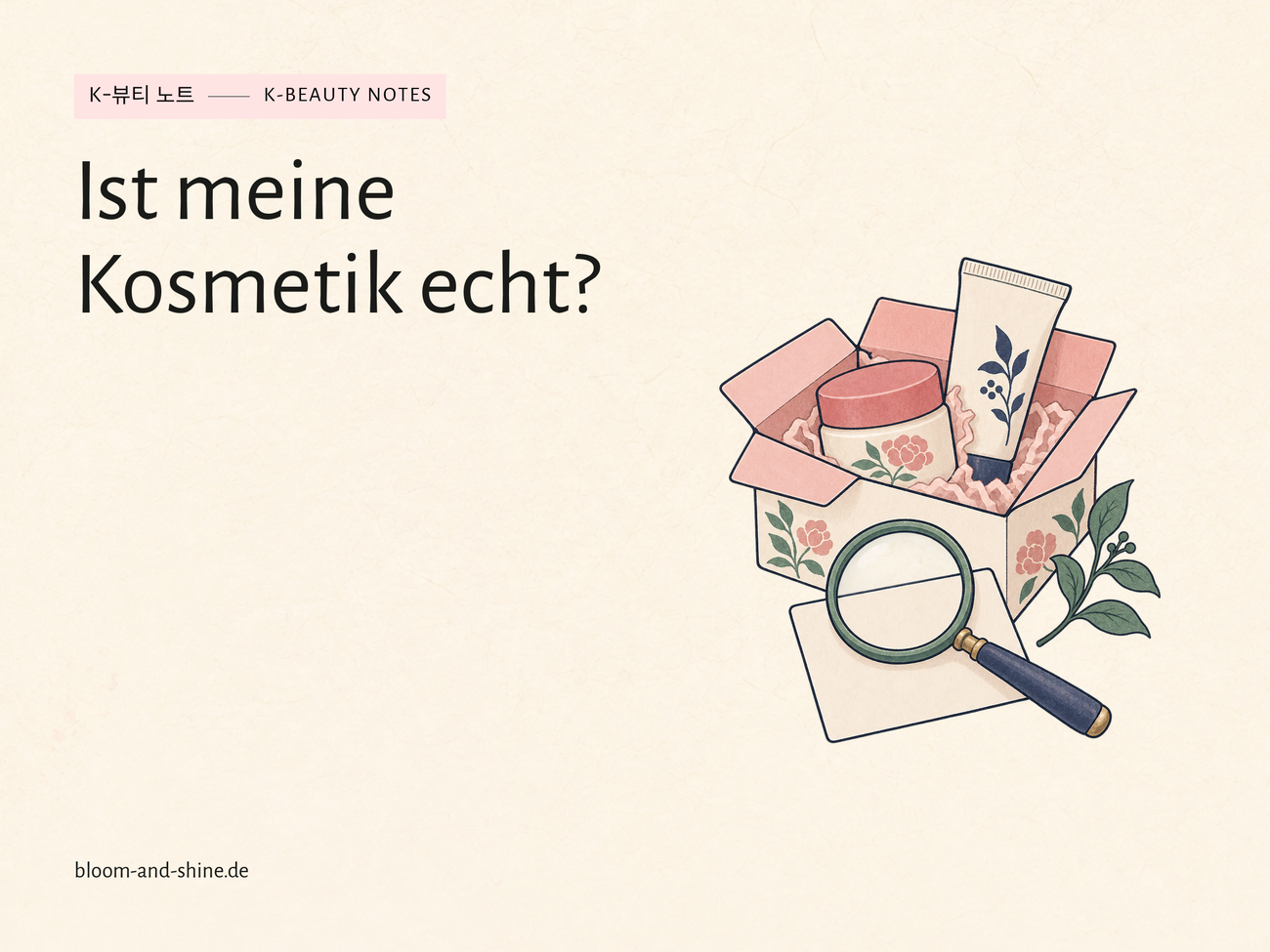 Wie kann ich prüfen, ob meine Kosmetik echt ist?