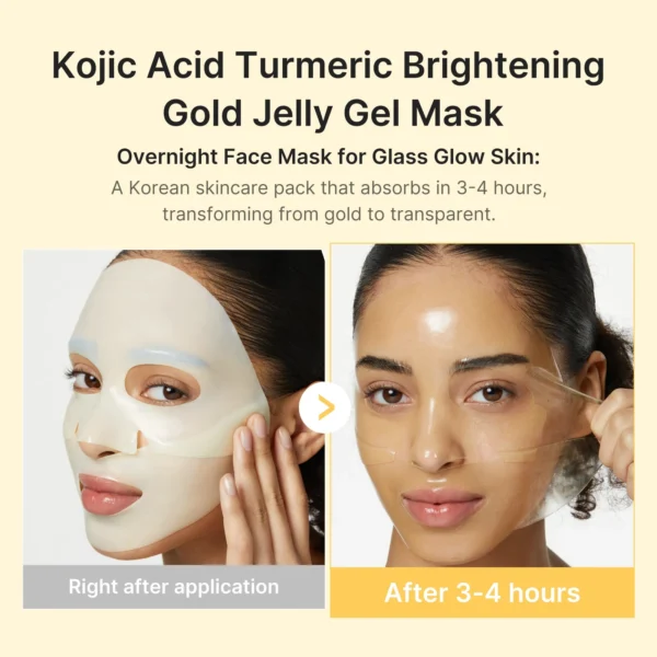 Medicube Kojic Acid Turmeric Brightening Gel Mask 4 pcs