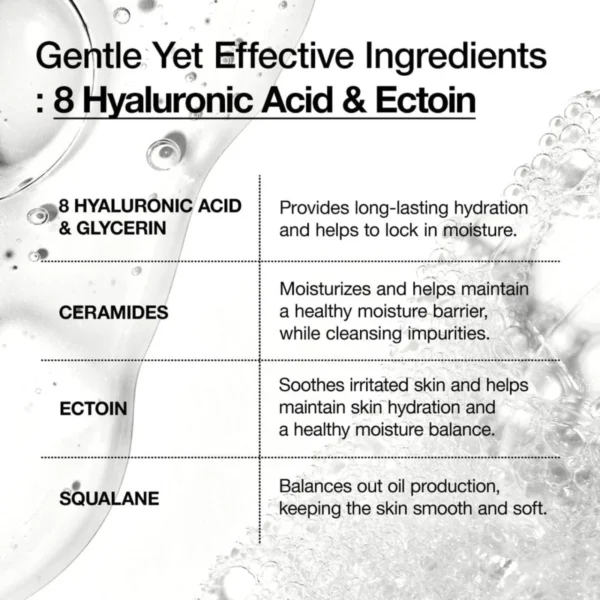Anua 8 Hyaluronic Acid Moisturizing Gentle Gel Cleanser