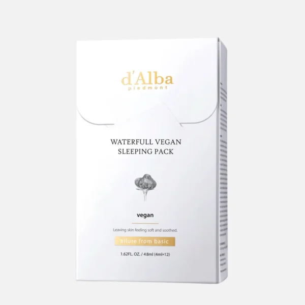d'Alba Waterfull Vegan Sleeping Pack 4ml*12packs