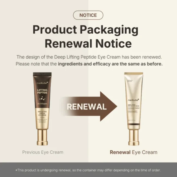 Medicube Deep Lifting Peptide Eye Cream