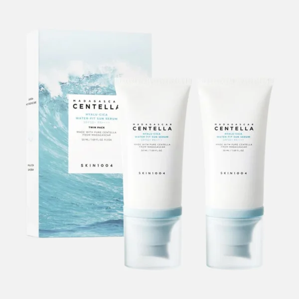 SKIN1004 Madagascar Centella Hyalu-Cica Water-Fit Sun Serum SPF50+ PA++++ Twin Pack SKIN1004 Madagascar Centella Hyalu-Cica Water-Fit Sun Serum SPF50+ PA++++ Twin Pack