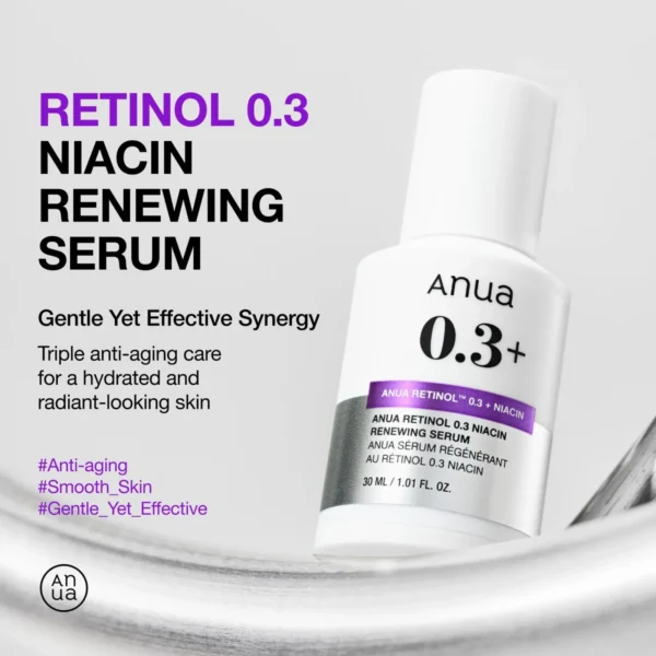 Anua Retinol 0.3% + Niacin Renewing Serum Anua Retinol 0.3% + Niacin Renewing Serum