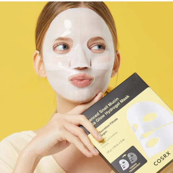 COSRX Advanced Snail Mucin Glass Glow Hydrogel Mask 3 pcs