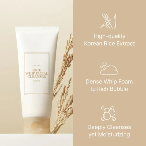 I'm From Rice Whip Facial Cleanser Mini 30ml I'm From Rice Whip Facial Cleanser Mini 30ml