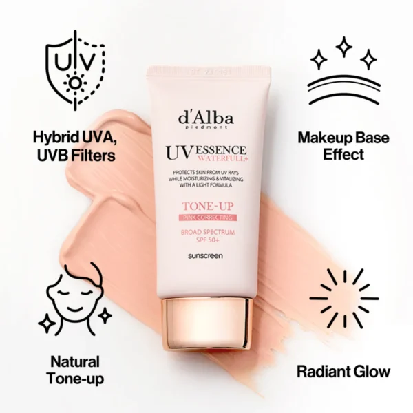d'Alba Waterfull Tone-Up Sun Cream SPF50+ PA++++ (Pink Correcting) d'Alba Waterfull Tone-Up Sun Cream SPF50+ PA++++ (Pink Correcting)