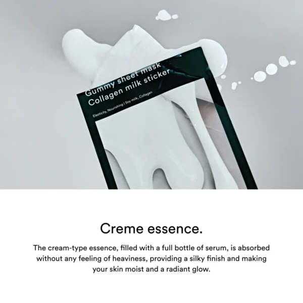 Abib Gummy sheet mask Collagen milk sticker