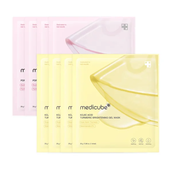 Medicube Kojic Acid Turmeric Brightening Gel Mask 4 pcs