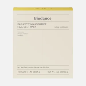 Biodance Radiant Vita Niacinamide Real Deep Mask 4 pcs