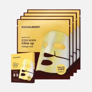 EQQUALBERRY Collagen Glow Up Hydrogel Mask Pack 4 pcs