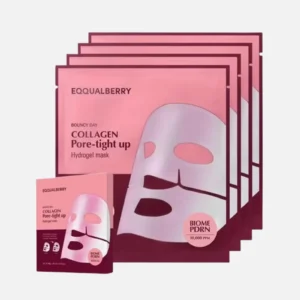 EQQUALBERRY Collagen Pore-Tight Up Hydrogel Mask Pack 4 pcs