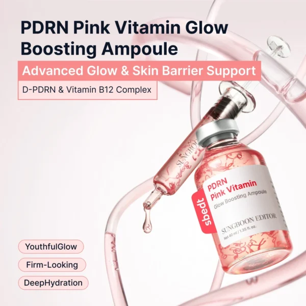 Sungboon Editor PDRN Pink Vitamin Glow Boosting Ampoule 40ml