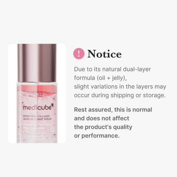 Medicube PDRN Pink Collagen Glow Jelly Mist Serum 60ml