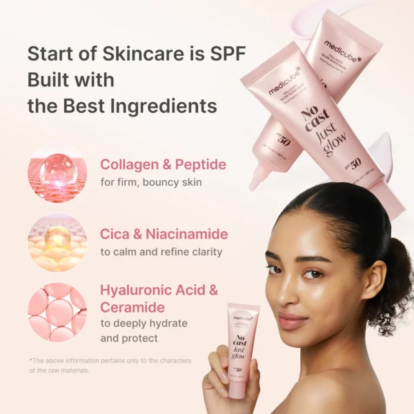 Medicube No Cast Just Glow Collagen Sunscreen SPF 50 50ml