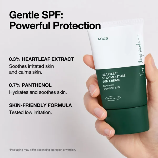 Anua Heartleaf Silky Moisture Sunscreen 50ml